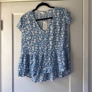 Sim & Sam Floral Print Top